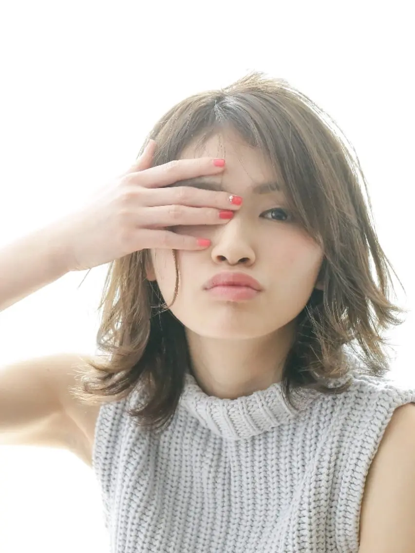 パーマ セミロング 🎖️ボブ特化🎖️ 岡崎武のヘアスタイル