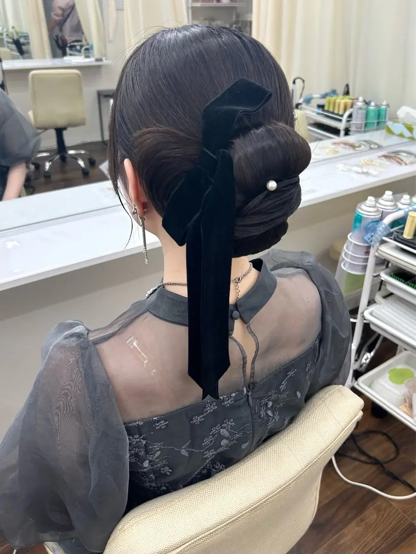 ロング ヘアセット YUMEYAKATA 五条店のヘアスタイル
