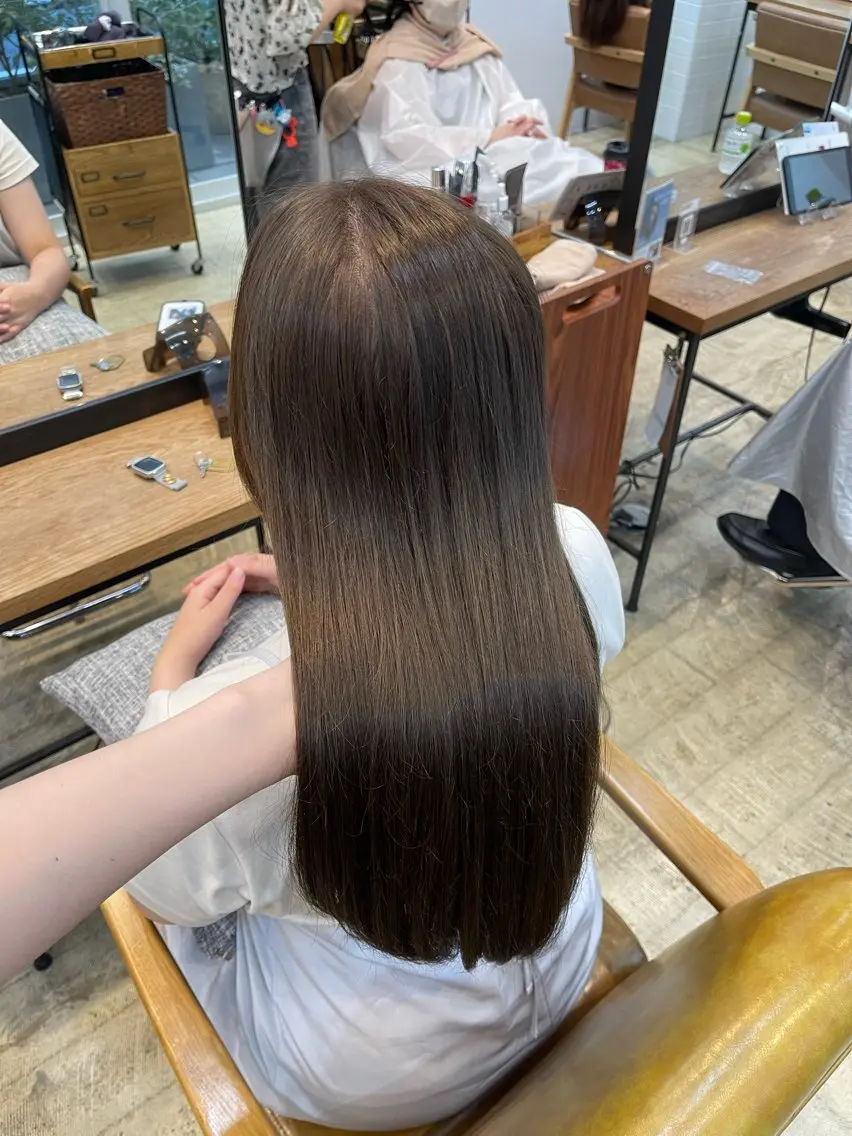 艶カラー＋シャンプーブロー💖の写真