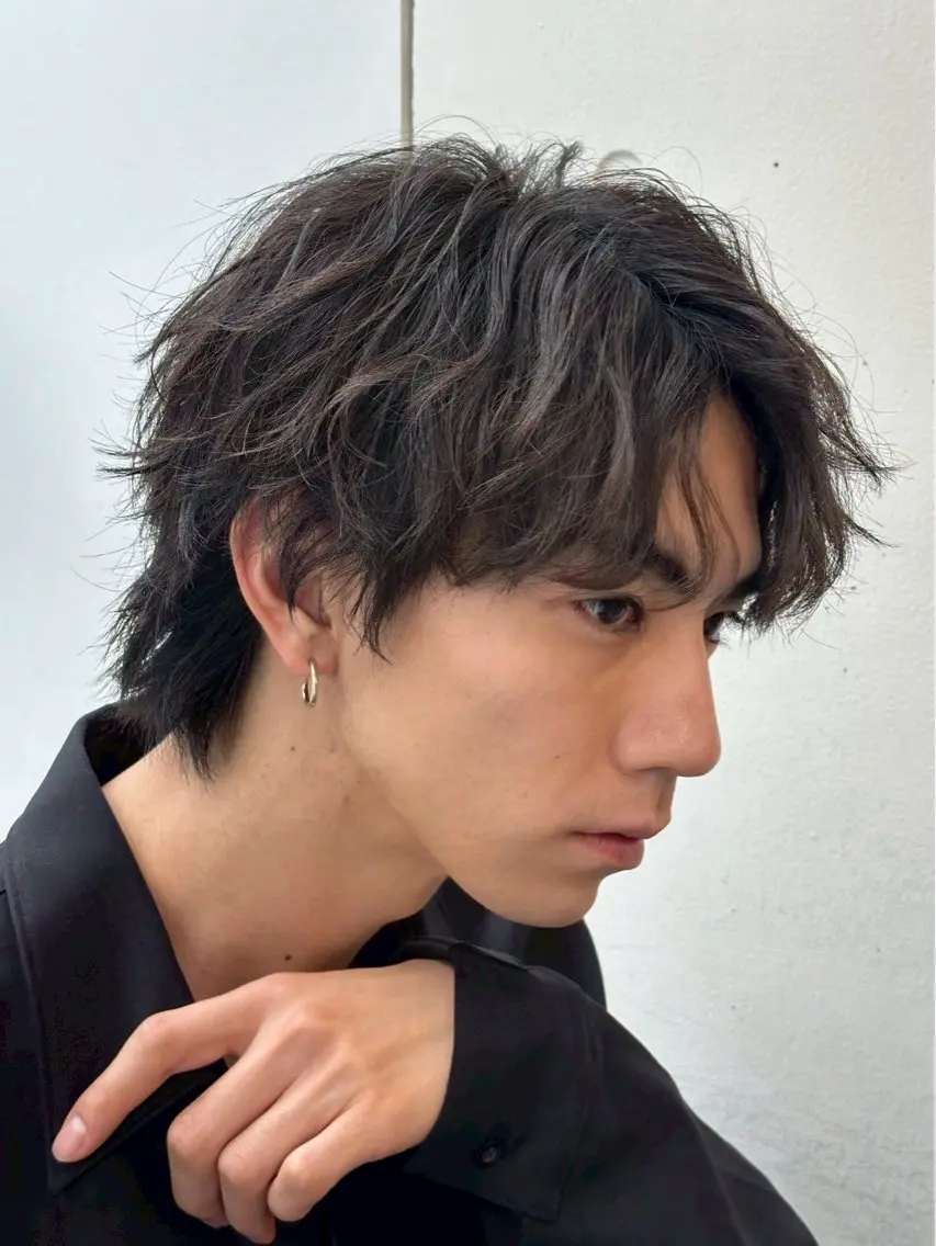 パーマ メンズ メンズパーマ 波巻きパーマ 垢抜けメンズパーマ /カラー/廣田歩のヘアスタイル