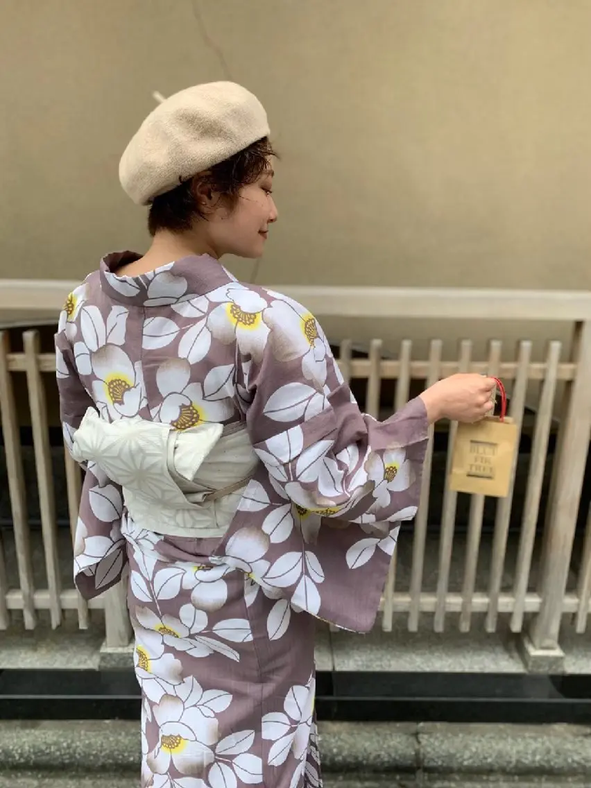 👘浴衣着付け✕ヘアセット(or小紋着付け可)⚠料金時間変動制/出張可の写真