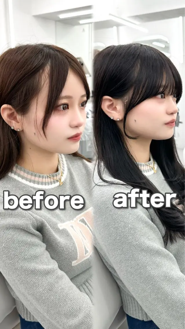 セミロング カラー メンズ メンズ韓国風 透明感カラー 韓国風ヘア レイヤーカット カット ヘアカラー トリートメント ヘッドスパ ヘアセット 前髪顔まわりカット 🌈中村海聖のヘアスタイル