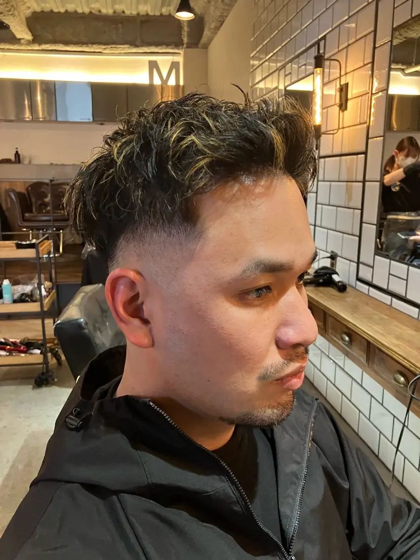 men's cut+color 🌈の写真