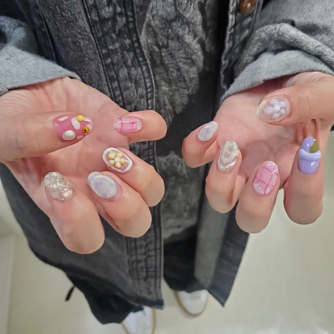 ネイル オーロラネイル マグネットネイル スカルプネイル nailstudio eviz新宿店のネイルデザイン