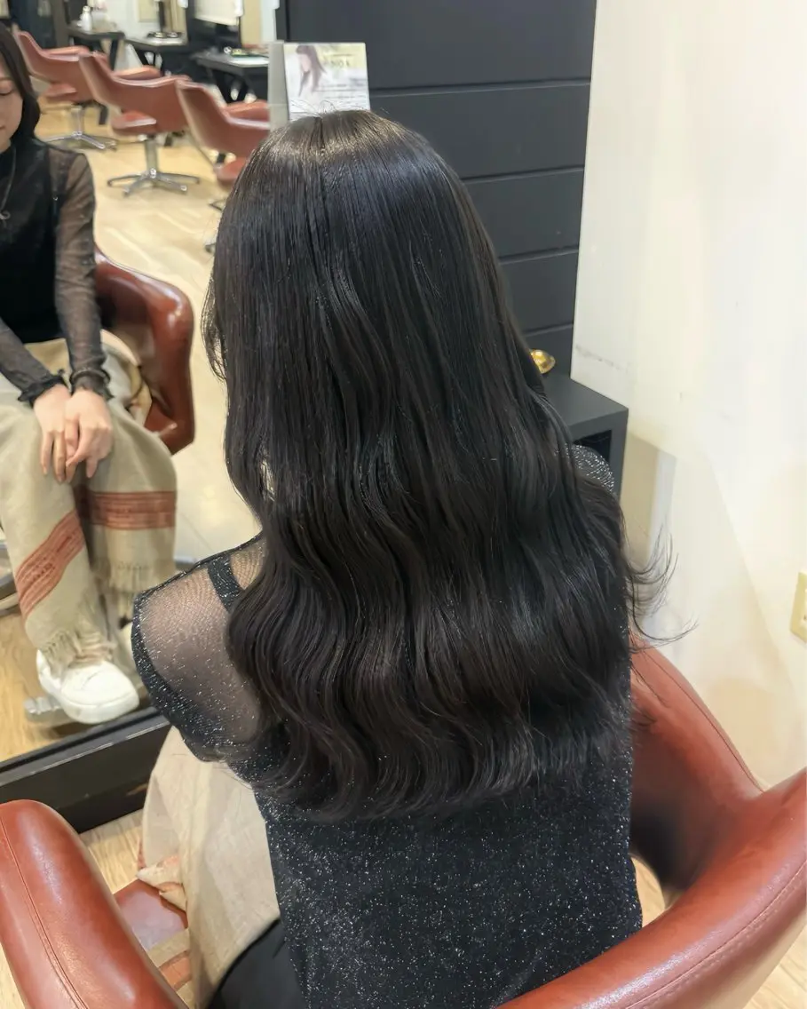 セミロング カラー カット ヘアカラー トリートメント yuzua/縮毛矯正 /レイヤー/艶カラーのヘアスタイル