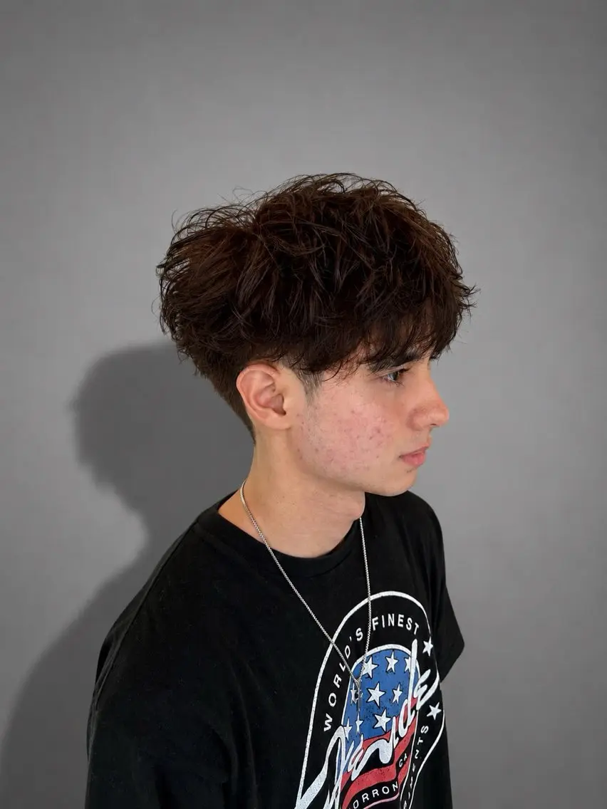 パーマ メンズ カット パーマ つだけん｜アクティブ ショート短髪特化のヘアスタイル