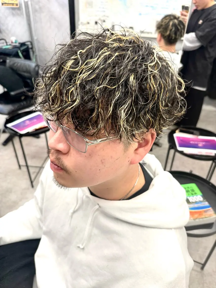 メンズ カット パーマ 沖縄メンズパーマ/ TSUME🌈のヘアスタイル