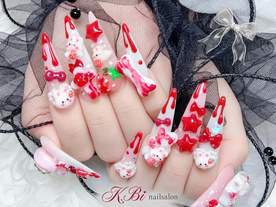 ネイル 成人式 フットネイル ジェルネイル マグネットネイル 大理石ネイル(マーブル) ハンドネイル k.bi nailsalonのネイルデザイン