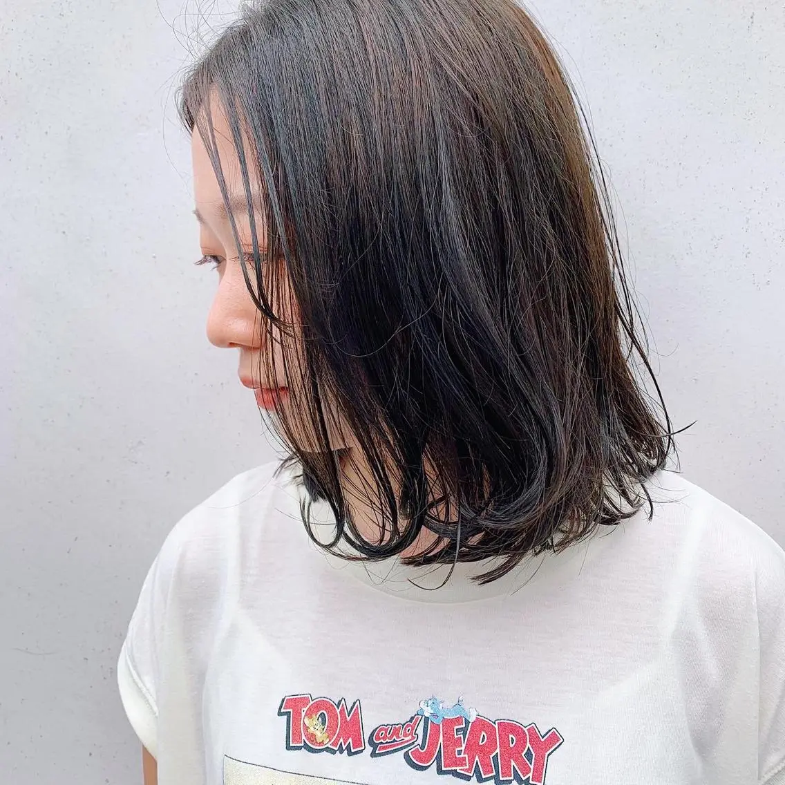 ミディアム カラー 中川 竜誠のヘアスタイル