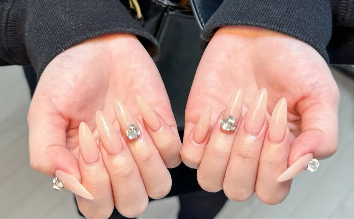 ネイル アートネイル オーロラネイル チークネイル フレンチネイル ガラスフレンチ ハンドネイル 🎀🎀YooLi Nail Salonのネイルデザイン