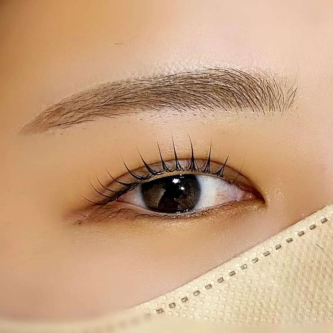 マツエク・マツパ アイブロウ 一重×まつ毛パーマ マツパ CreBiA eye  八神茉莉のマツエク・マツパデザイン