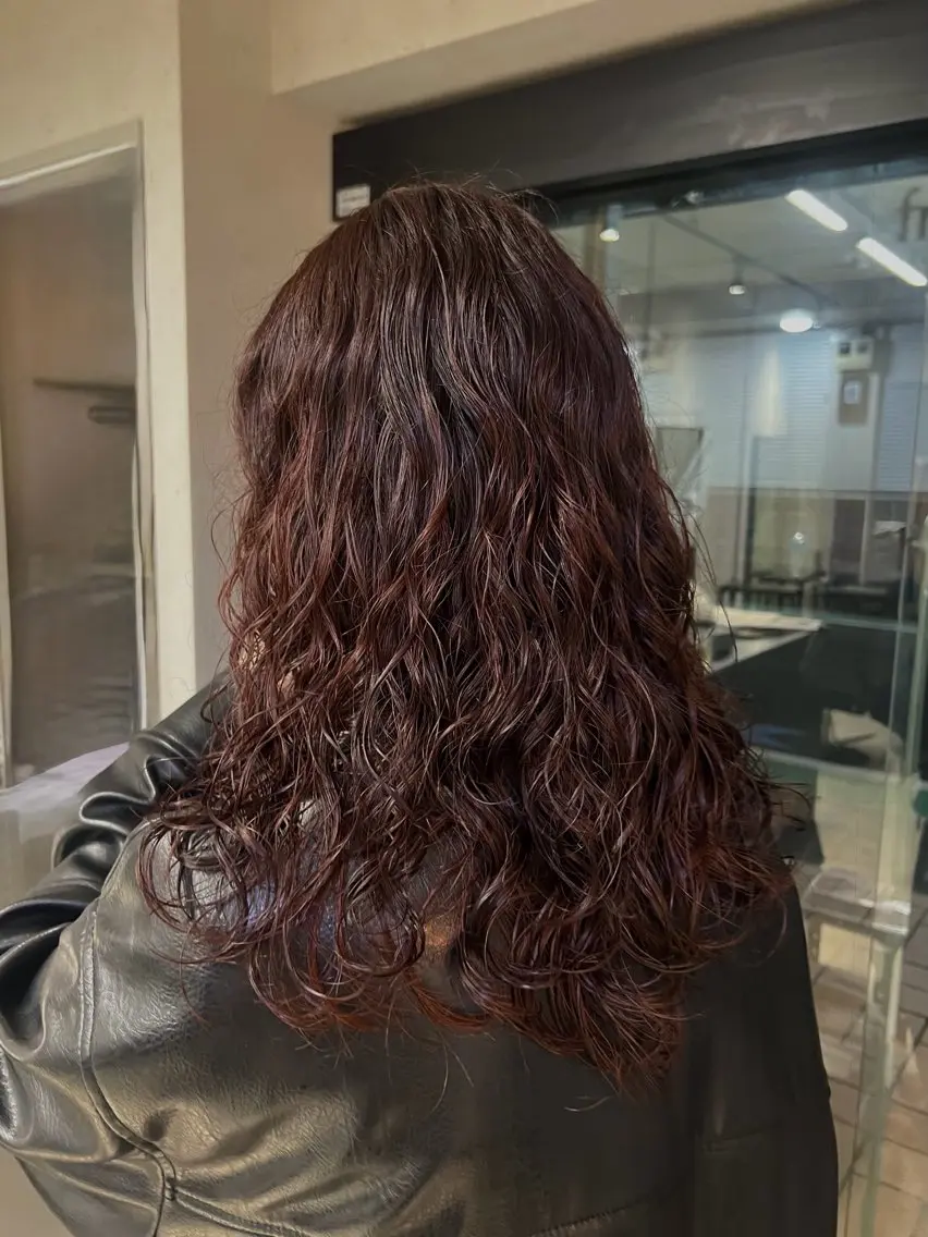 ロング カラー パーマ カット パーマ モリシマ マイのヘアスタイル