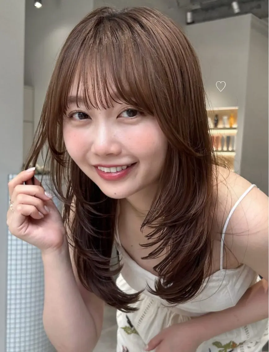 ロング カット ヘアカラー Unami  / RIZUMUのヘアスタイル
