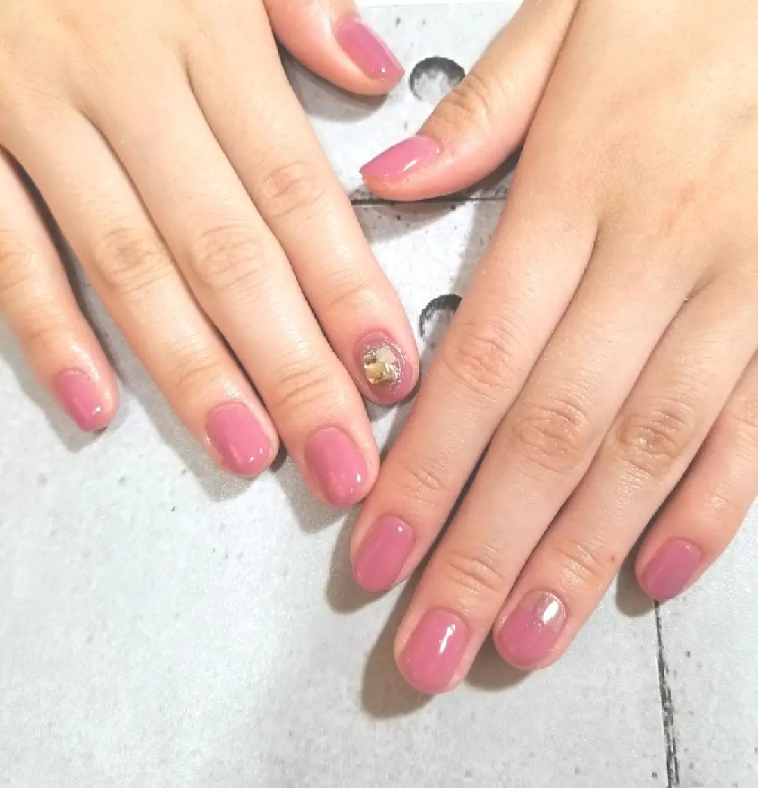 ネイル アートネイル ワンカラーネイル nijiiro🌈 サトウのネイルデザイン