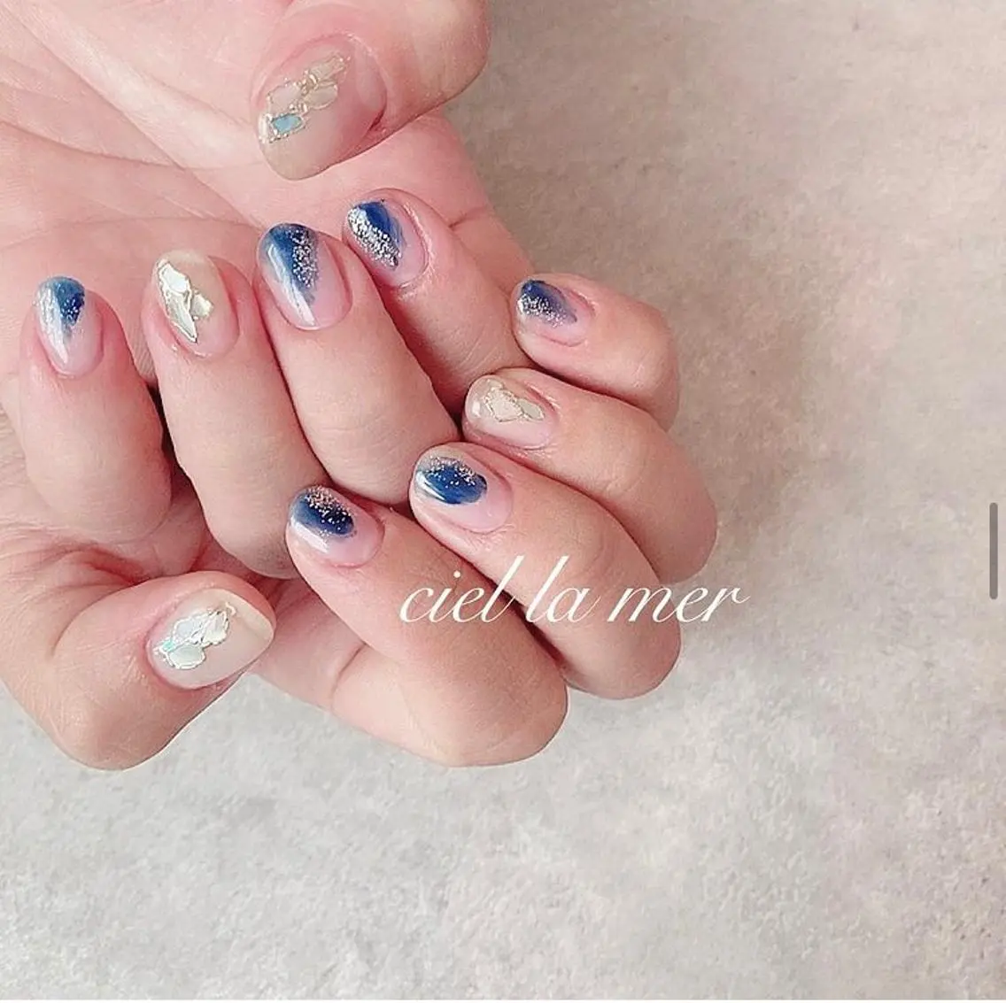 ネイル ハンドネイル フットネイル ciel la merのネイルデザイン