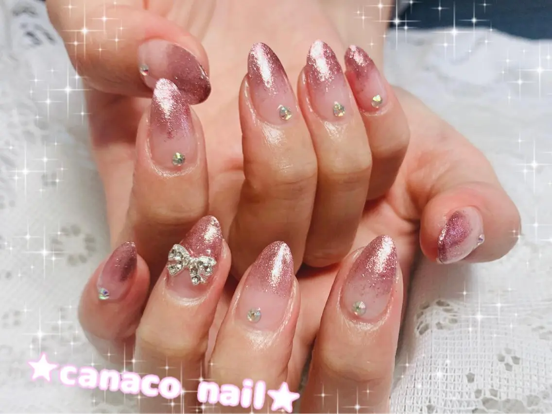 ネイル アートネイル ジェルネイル オフィスネイル パラジェル ピンク ハンドネイル ハンドケア ベテランネイル cnc nailのネイルデザイン