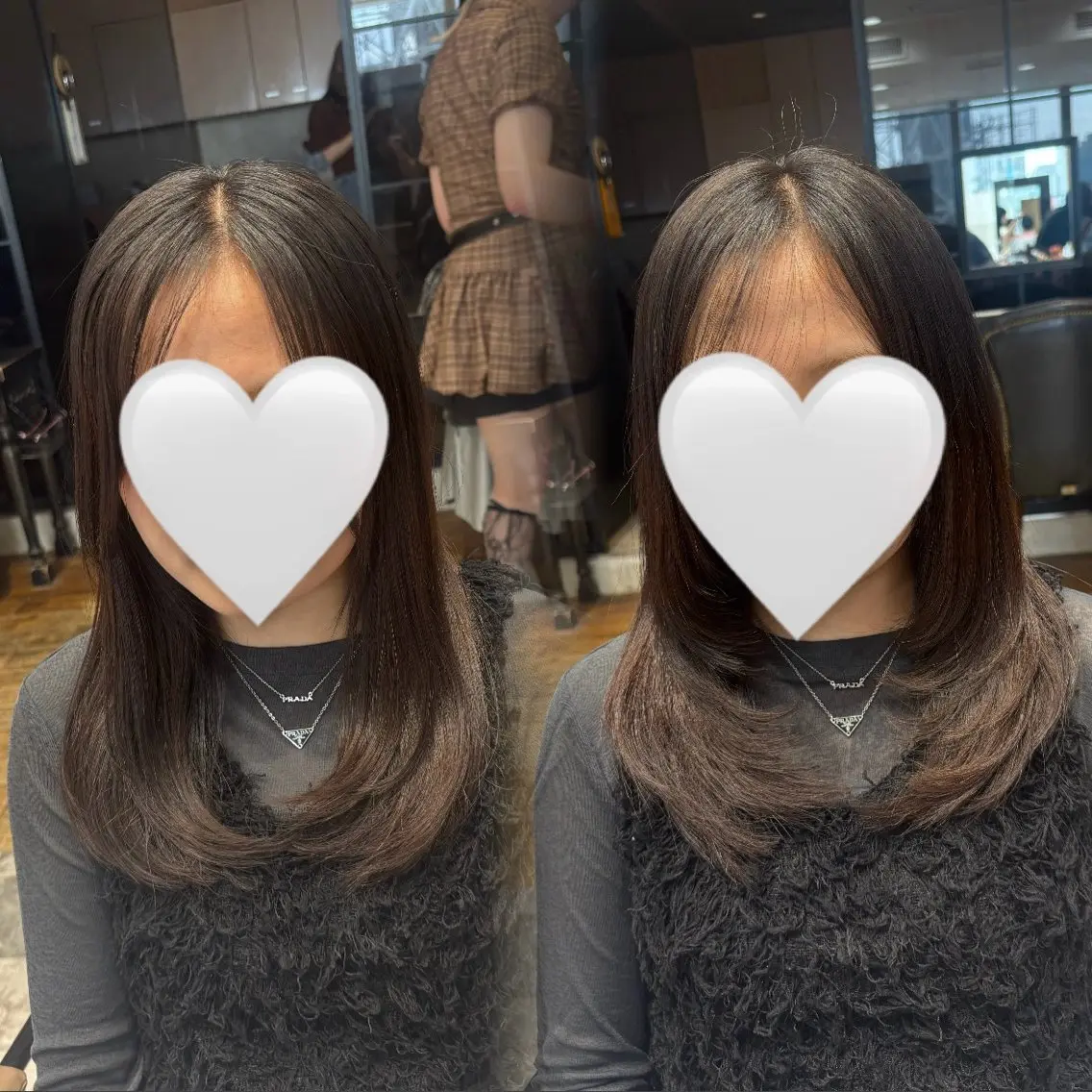 セミロング カット 🎀韓国ヘア🎀 𝓡𝓲𝓷𝓱𝓪のヘアスタイル
