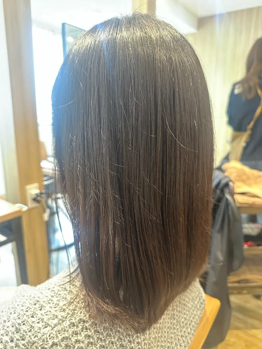 セミロング パーマ カット 縮毛矯正 ✨✂️Nori ✂️✨のヘアスタイル