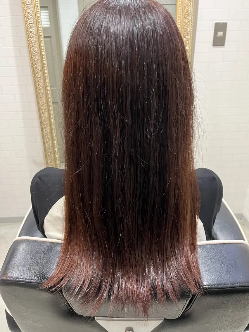 セミロング ヘアカラー 齋木 陽輝のヘアスタイル