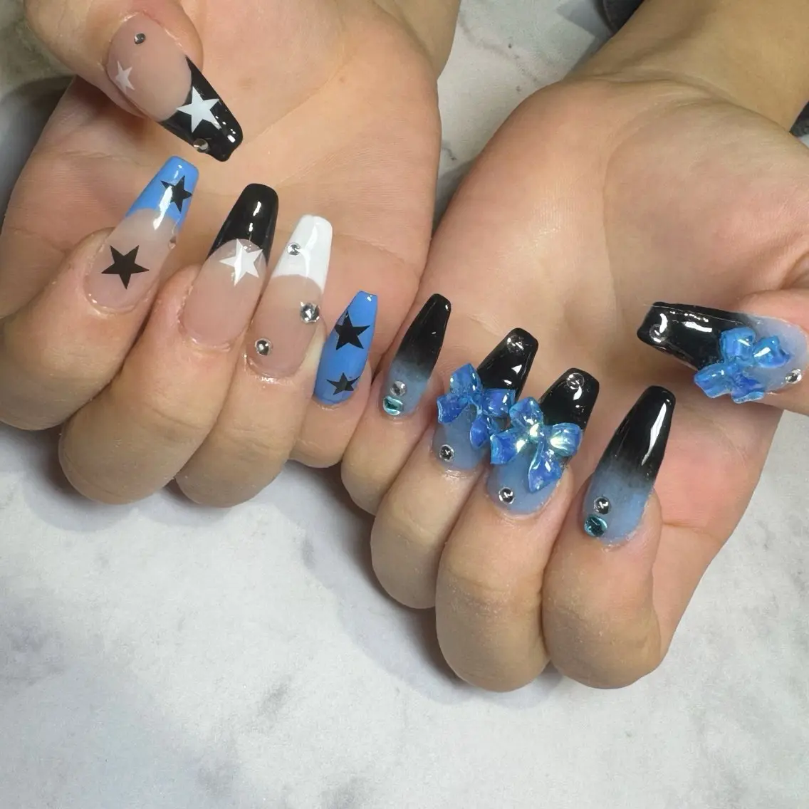 ジェルチップスカルプ120分コース　簡単アート パーツ無料 反り爪さんも、深爪矯正も可！【オフ別】の写真