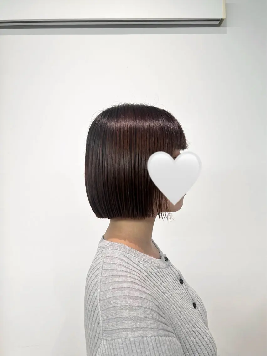 ショート 切りっぱなしボブ ボブ 大村 さくらのヘアスタイル