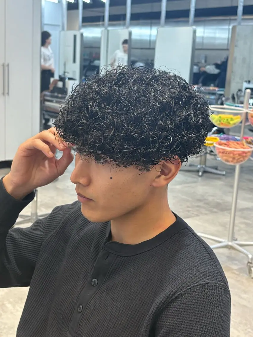 パーマ メンズ カット パーマ fifth 武正 琉生のヘアスタイル