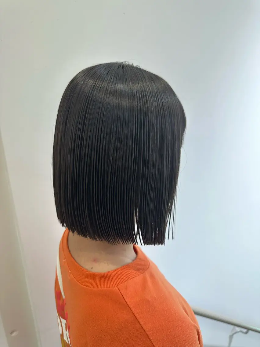 ショート ボブ 縮毛矯正 🫧のばた /クム川越🫧のヘアスタイル