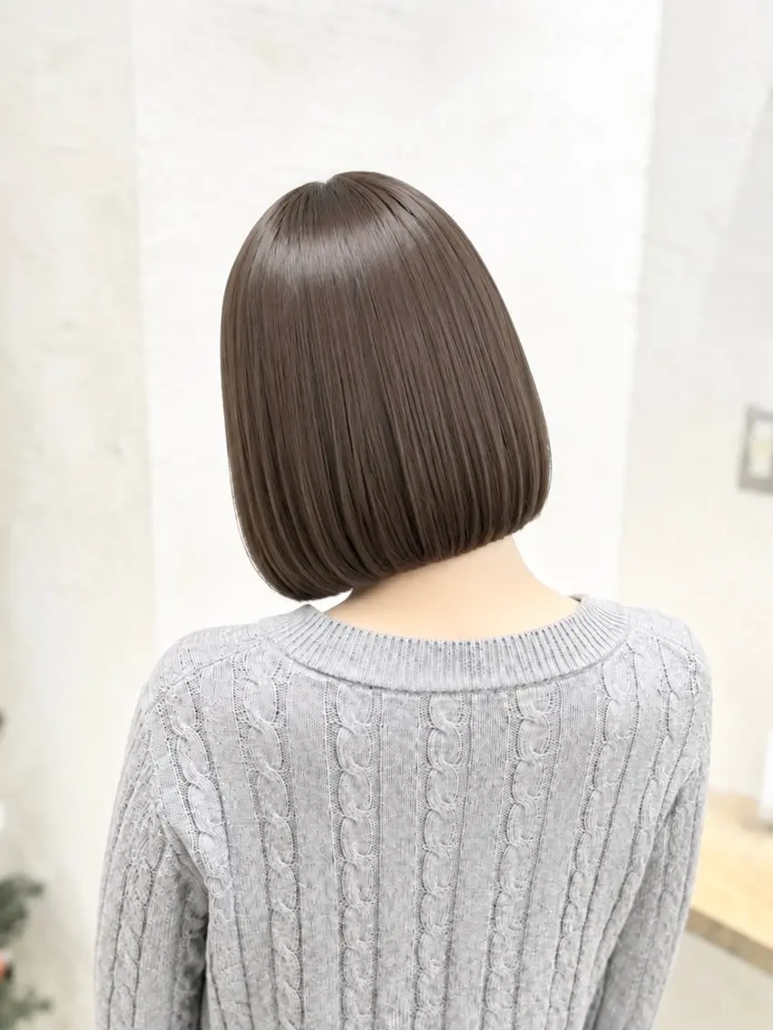 ミディアム カラー ヘアカラー 藤田 茉優のヘアスタイル