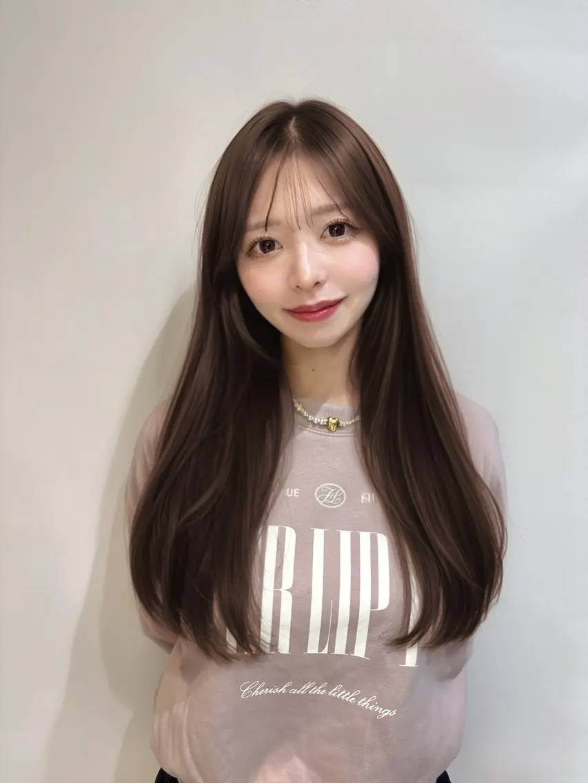 ロング カット ヘアカラー トリートメント ♡大人カワイイ hair♡徳井はやとのヘアスタイル