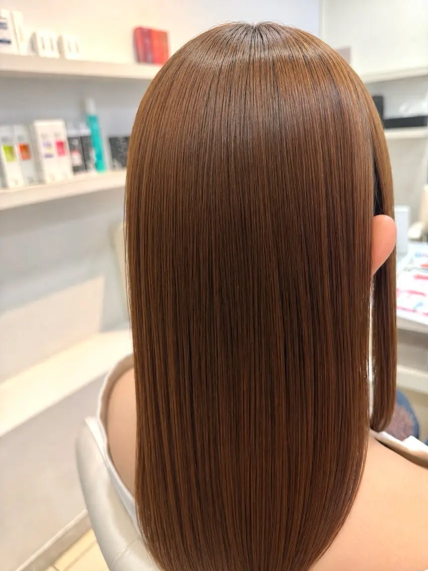 カラー ヘアカラー トリートメント [髪質改善カラー] 光^._.^のヘアスタイル