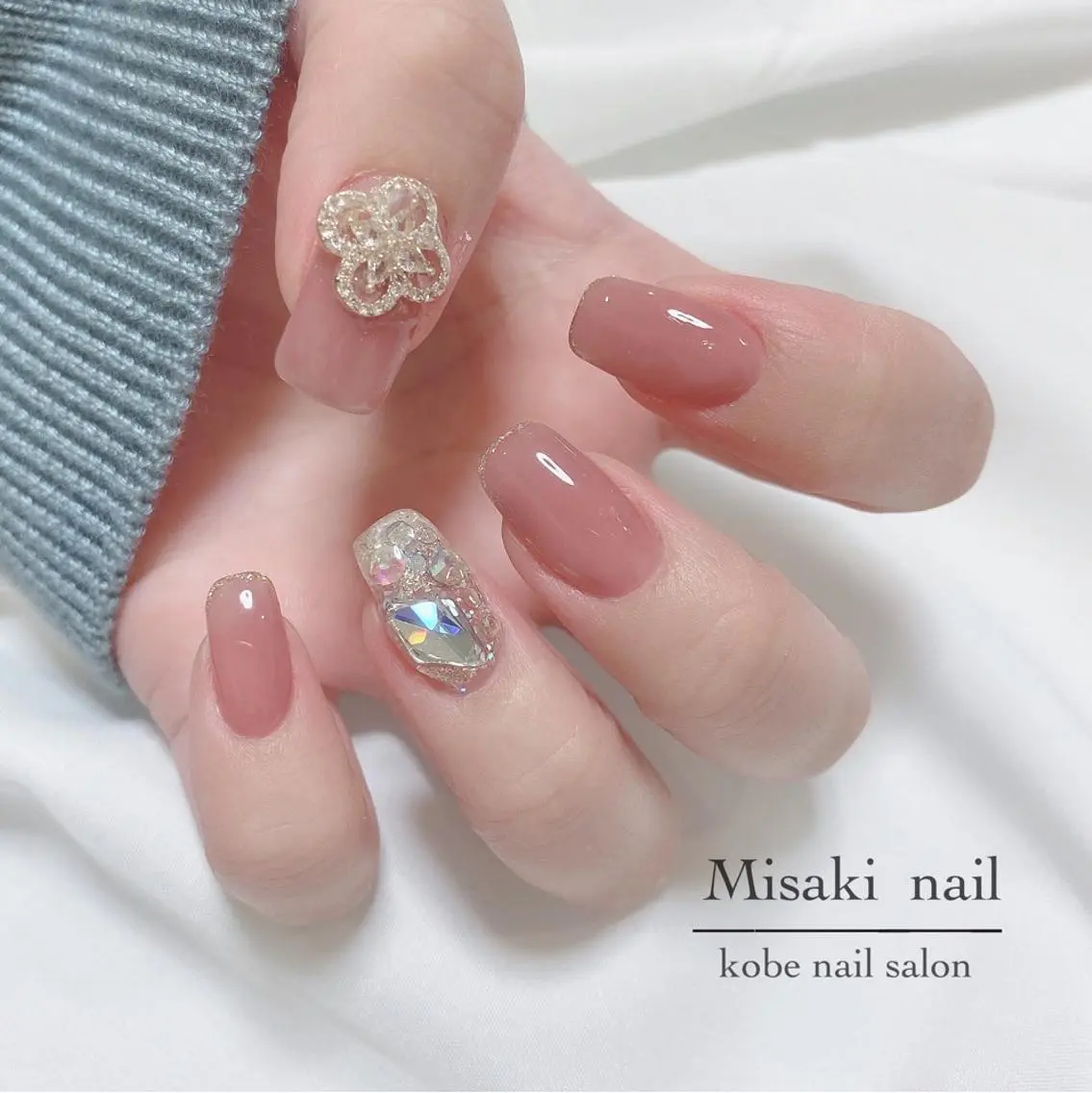 ネイル 韓国ネイル ワンホンネイル ハンドネイル nailsalon miinailsのネイルデザイン
