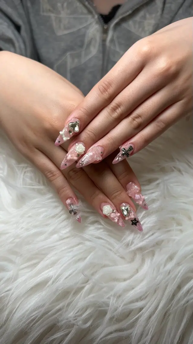 ネイル 長さ出し フレンチネイル グラデーション 韓国ネイル マグネットネイル ハンドネイル VB HEAVEN nailのネイルデザイン