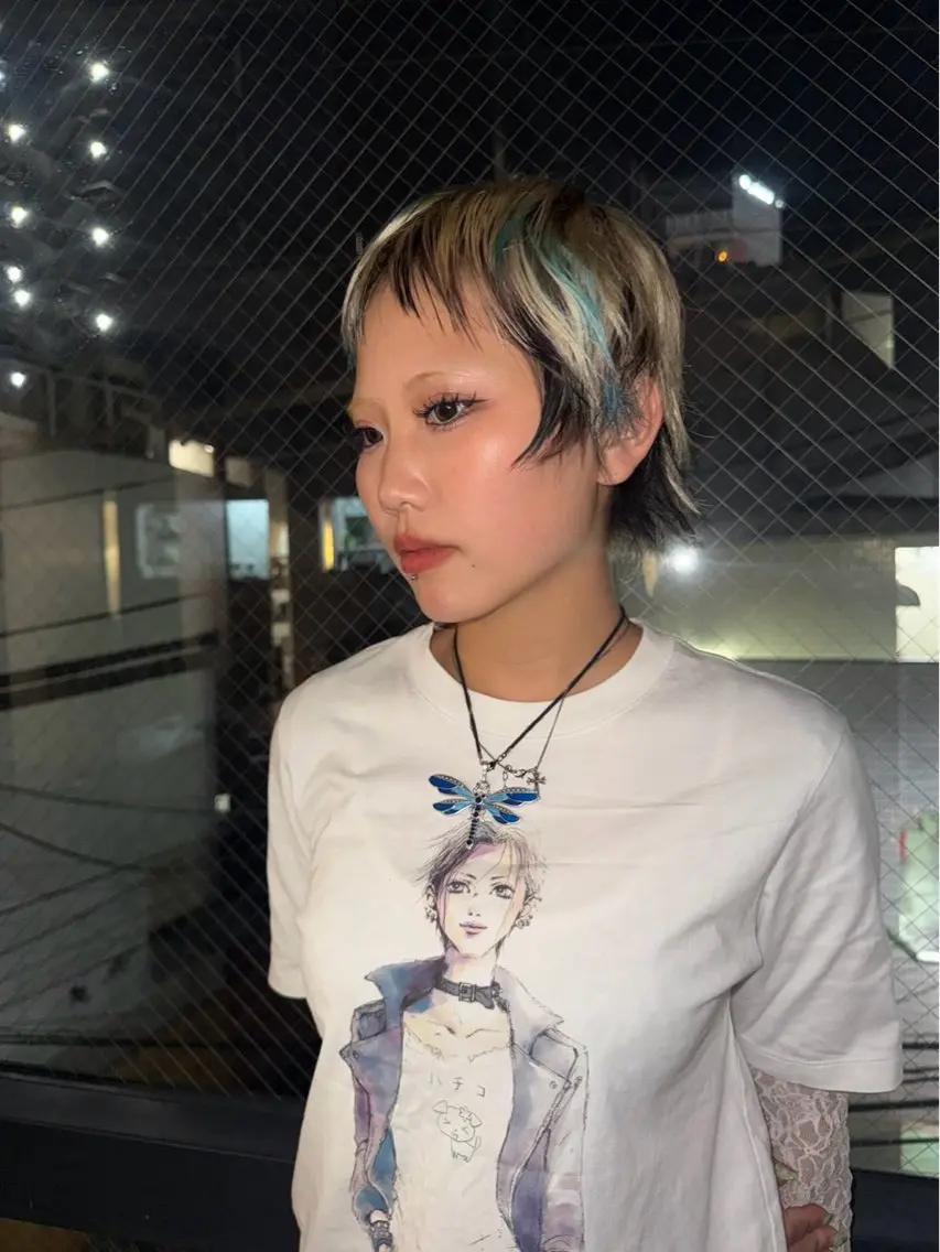 ショート カラー ヘアカラー 原宿デザインカラー★ チェウォンのヘアスタイル
