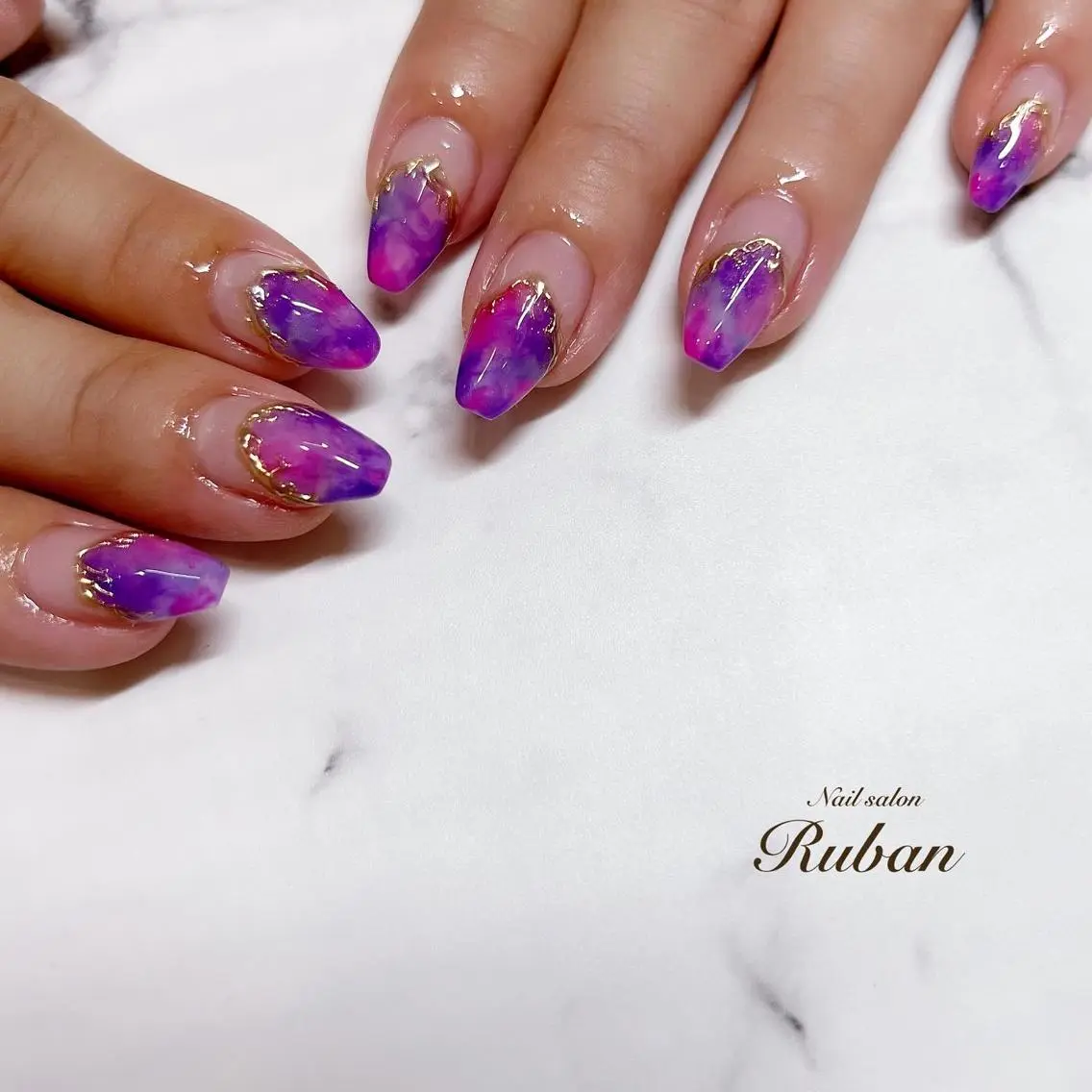 ネイル ミラーネイル Nail salon Rubanのネイルデザイン