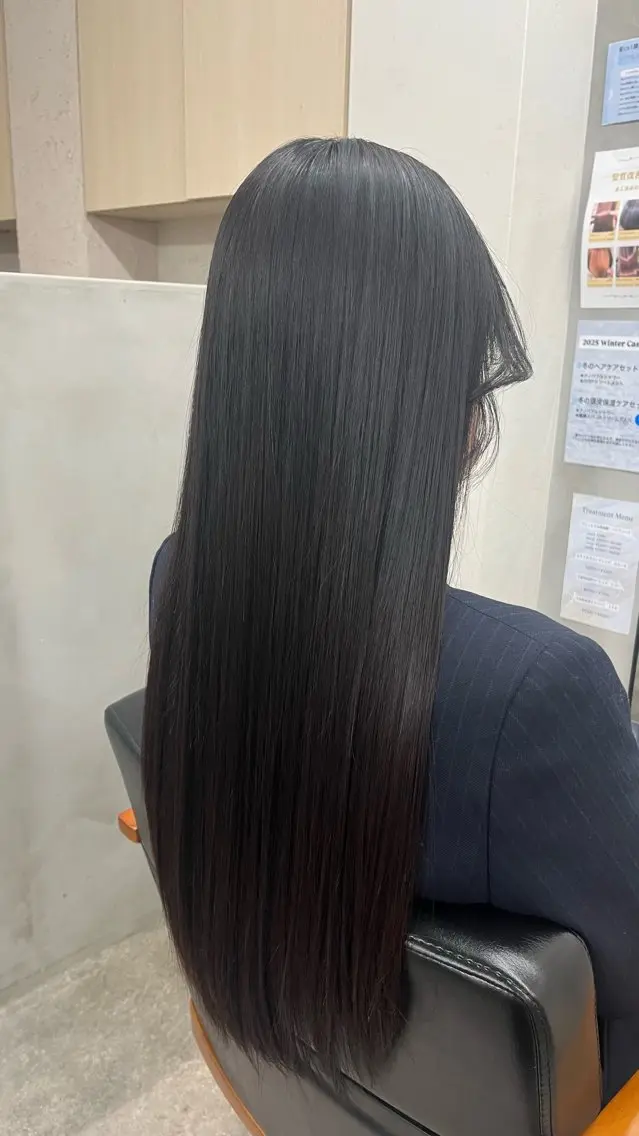 ロング パーマ 猪口 純のヘアスタイル
