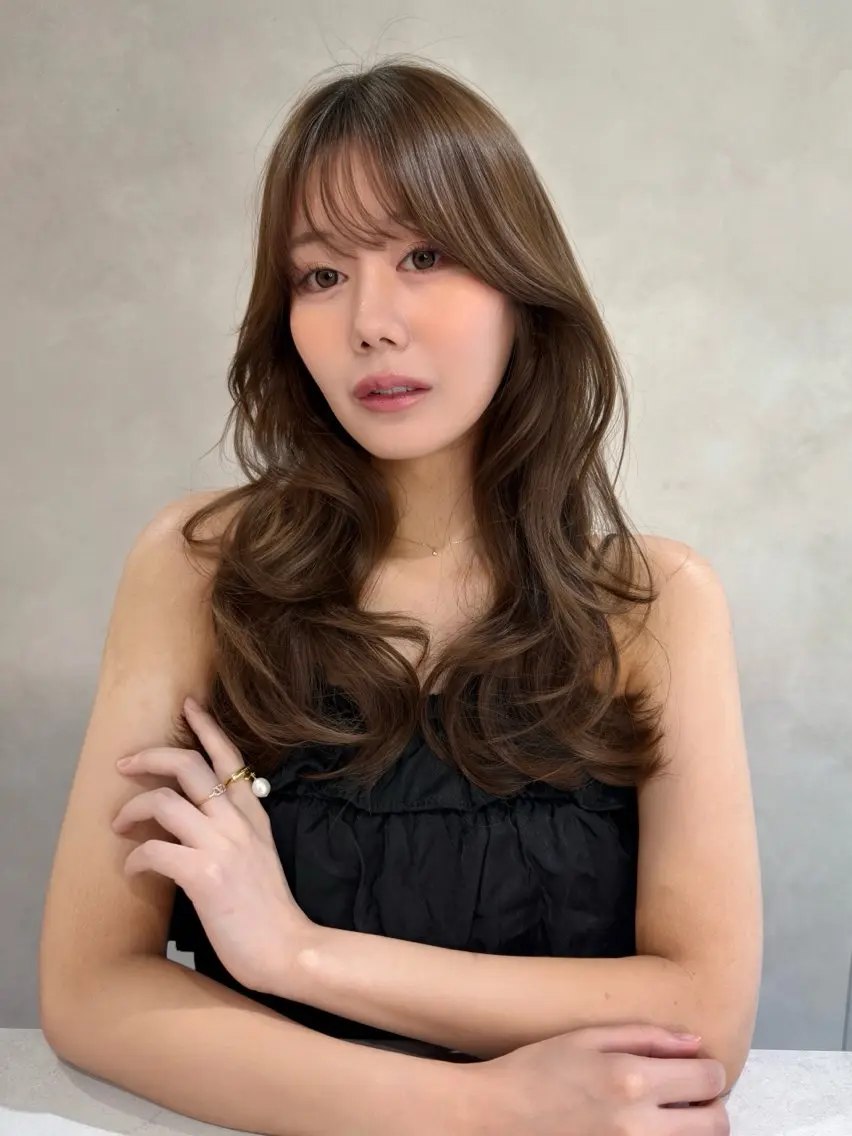 ロング ✨レイヤー・ブリーチ なしダブル特化✨のヘアスタイル
