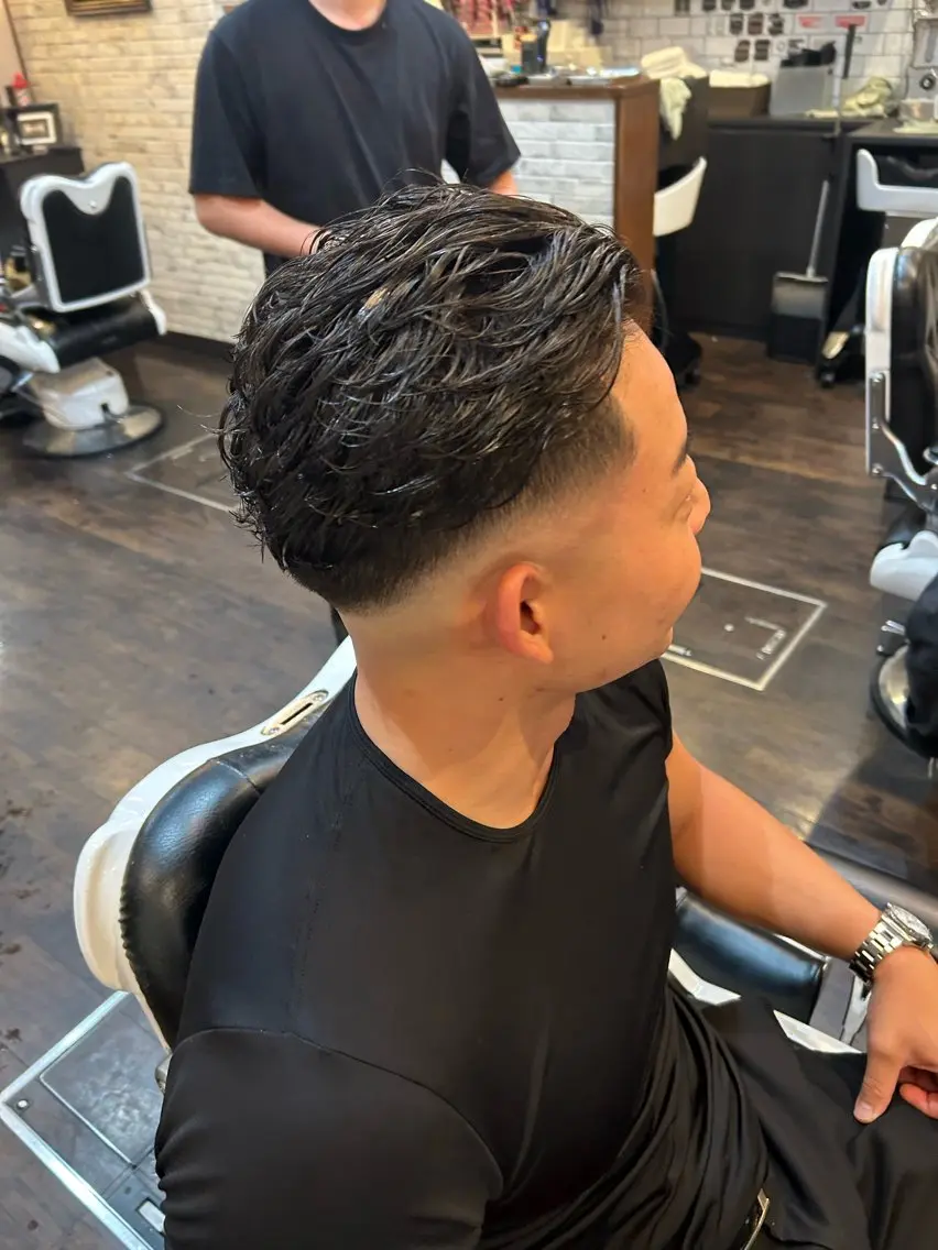 ショート パーマ メンズ メンズパーマ 波巻きパーマ ニュアンスパーマ パーマ パーマ/メンズ限定 全スタイル/FUTOのヘアスタイル