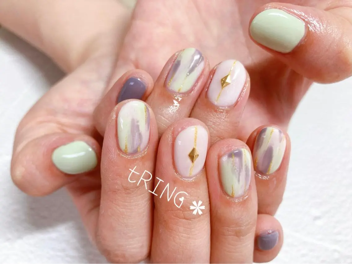 ネイル tRING＊ しいの木台のネイルデザイン