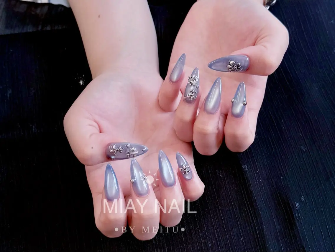 ネイル ハンドネイル 💜MIYA NAIL鶴見店のネイルデザイン