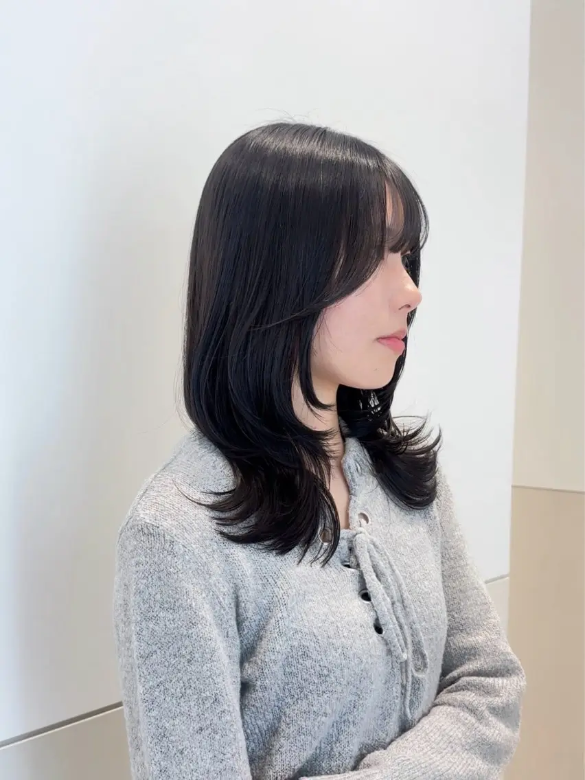 🫧湿気に負けない🫧前髪顔まわりカット×前髪縮毛矯正×oggi otto2stepトリートメント💞の写真