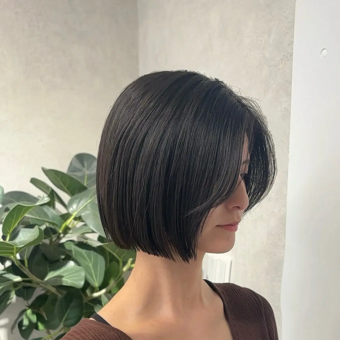 ショート カット トリートメント 髪質改善　縮毛矯正 つやボブ／銀座／あおのヘアスタイル