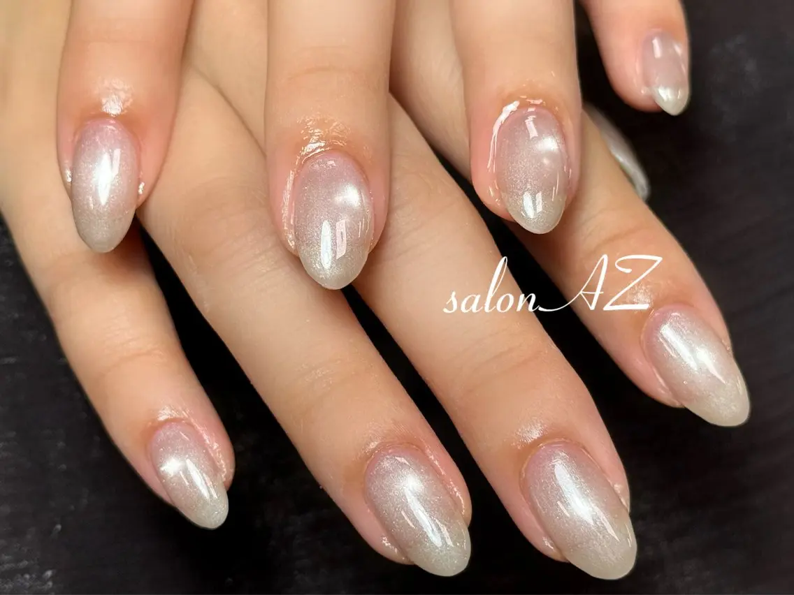 ネイル アートネイル 長さ出し フットネイル フレンチネイル ジェルネイル salon AZのネイルデザイン