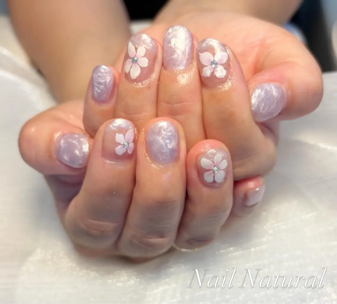 ネイル 持ち込み 夏ネイル ハンドネイル Nail salon Natulalのネイルデザイン