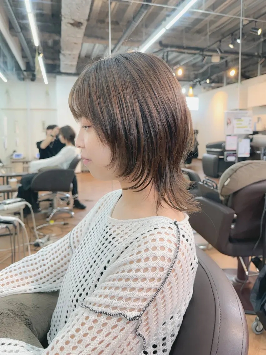 ショート 似合わせカット ウルフカット ショート/ボブ ハイトーン❤️原航平のヘアスタイル