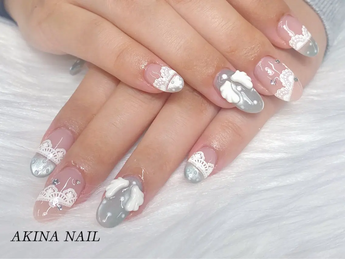 ネイル ハンドネイル Akina Nail🎀✨のネイルデザイン