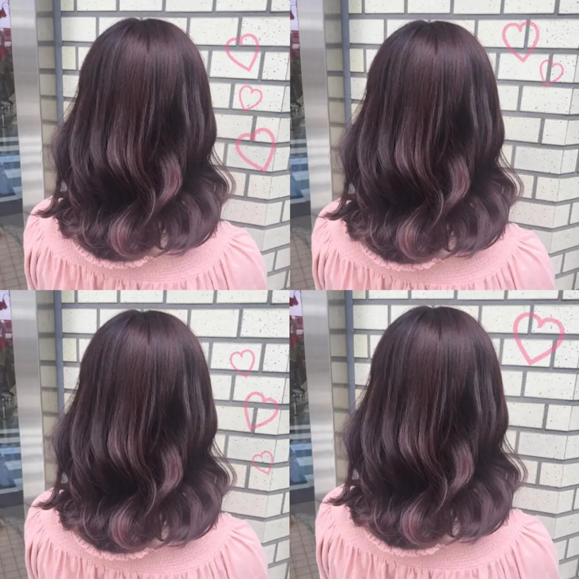 ミディアム カラー ブリーチ パープルカラー 韓国ヘア得意❤︎森澤 悠佳のヘアスタイル