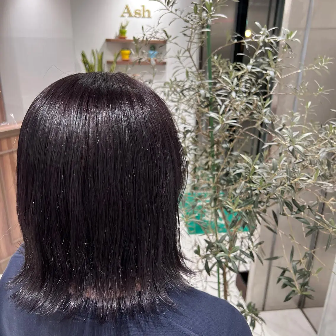 ミディアム カラー ヘアアレンジ 小白井 由美のヘアスタイル