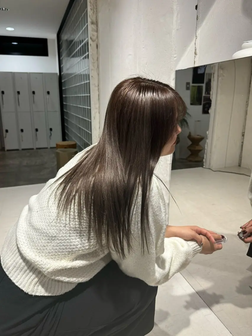 【艶髪menu🍃】髪質改善ストレート+似合わせカット+選べる髪質改善シャンプー✨の写真