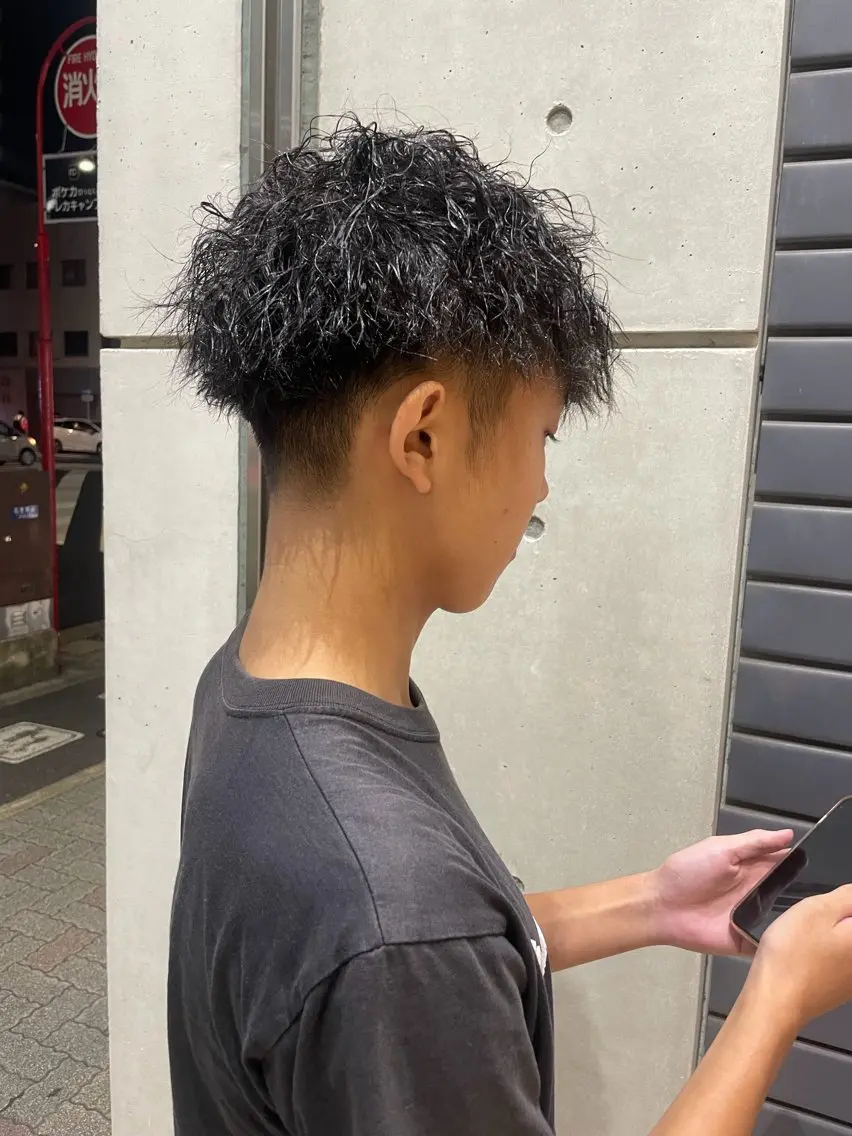 ショート パーマ メンズ メンズカット/パーマ 特化motooのヘアスタイル