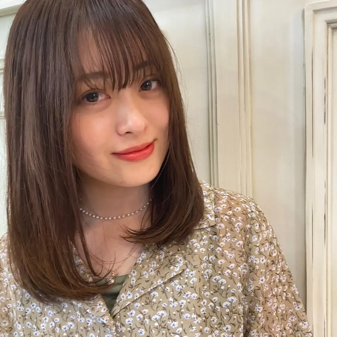 セミロング カット トリートメント 早坂 裕真のヘアスタイル